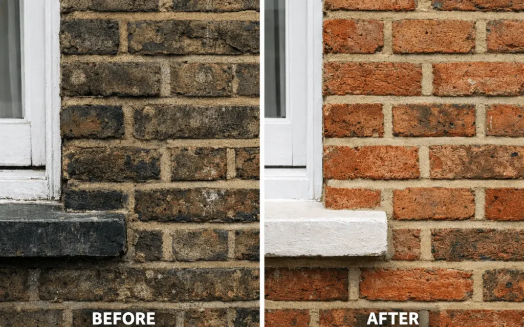 Brick Cleaning London: Expert Services for Cleaner Property brick cleaning london before after