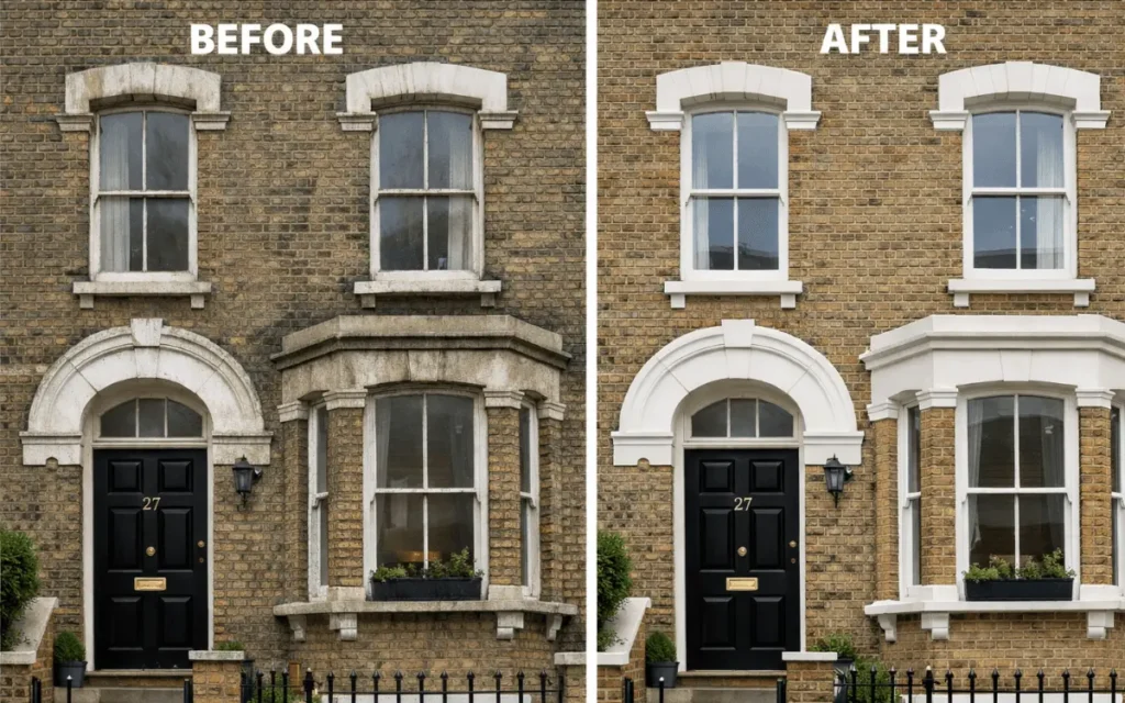Brick Cleaning London: Expert Services for Cleaner Property brick cleaning london before and after