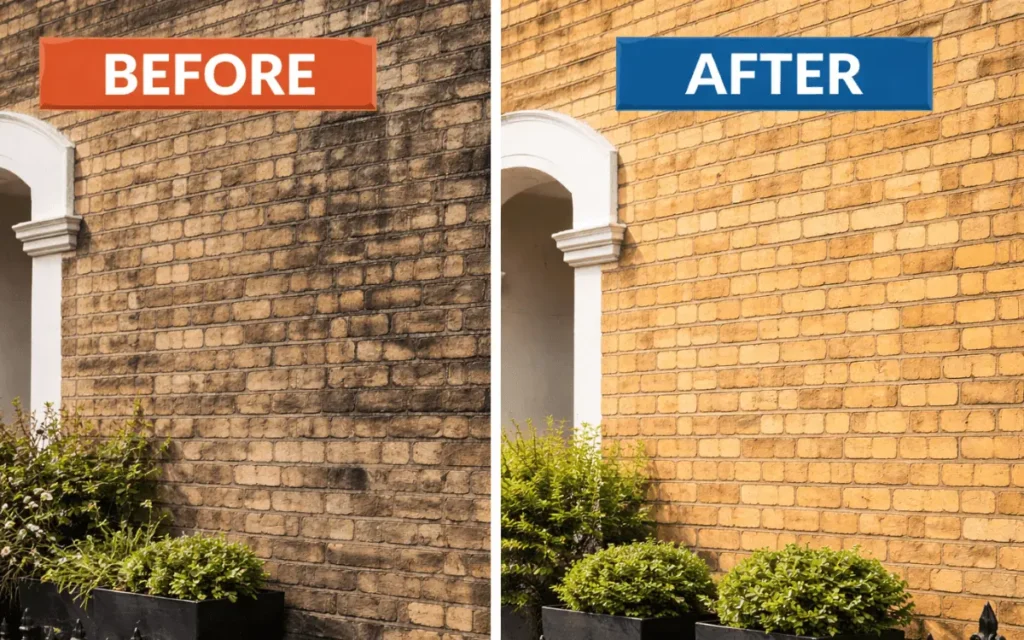 brick restoration before after example