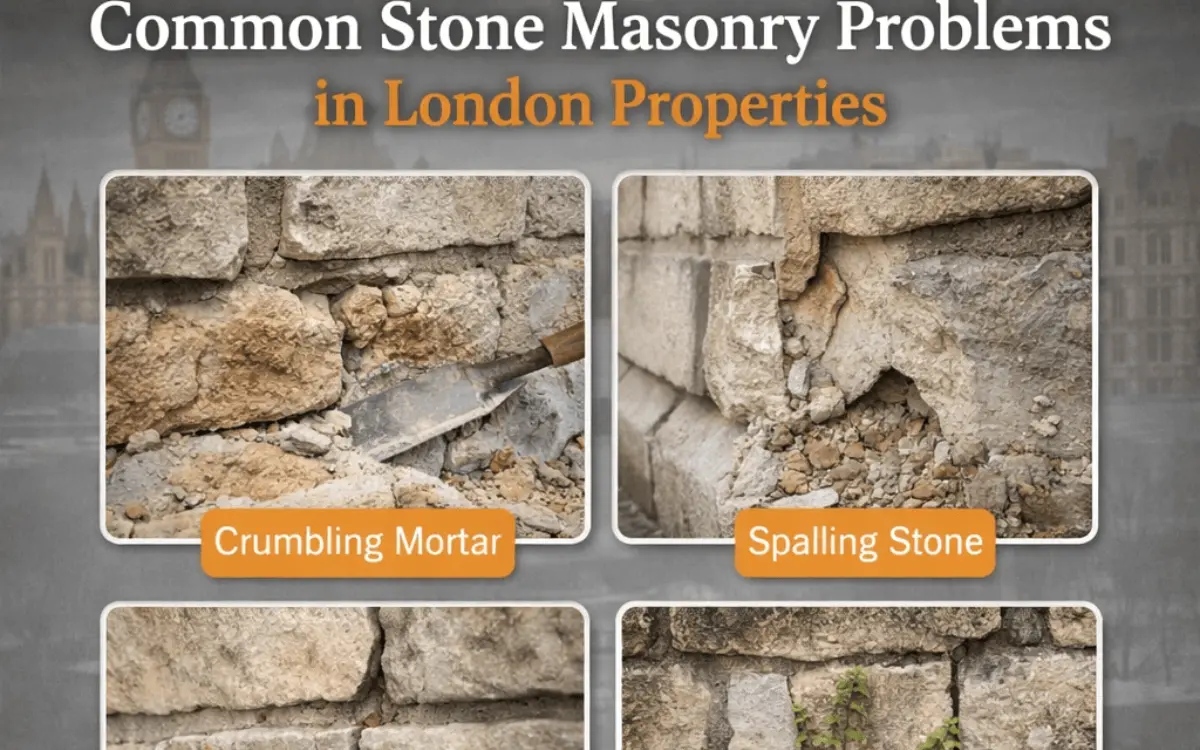 common stonemasonry problems in london