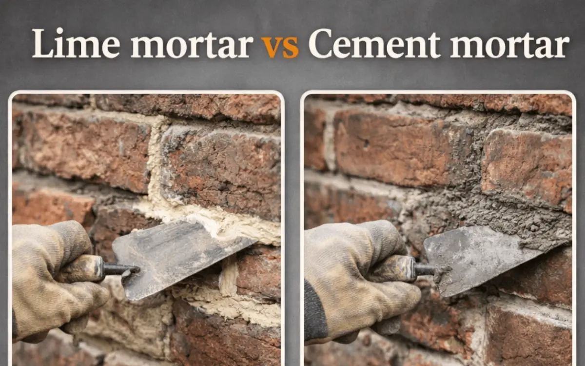 lime mortar vs cement mortar